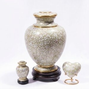 欧泊繁花景泰蓝骨灰瓮