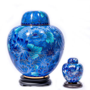 蓝宝石景泰蓝骨灰瓮