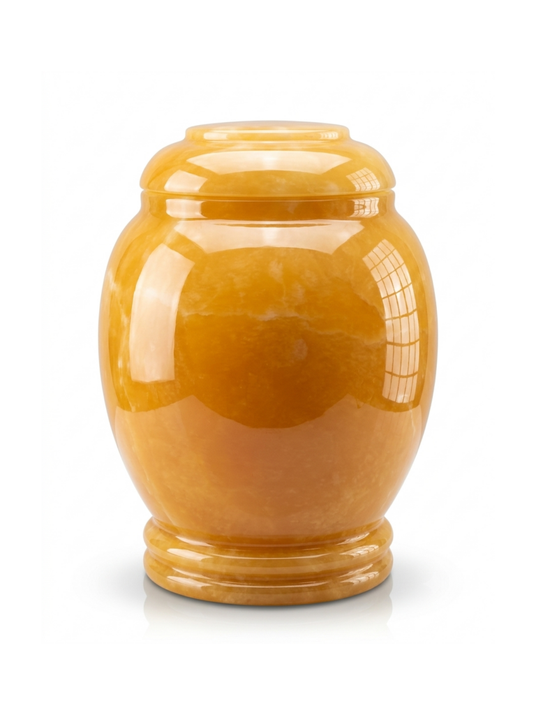 Golden Amber Granite Urn