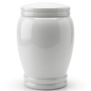 Pure White Granite Urn